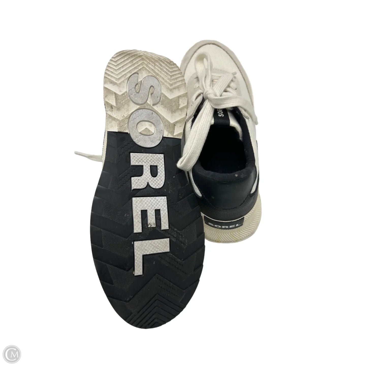 Shoes Sneakers By Sorel In Black & White, Size: 10