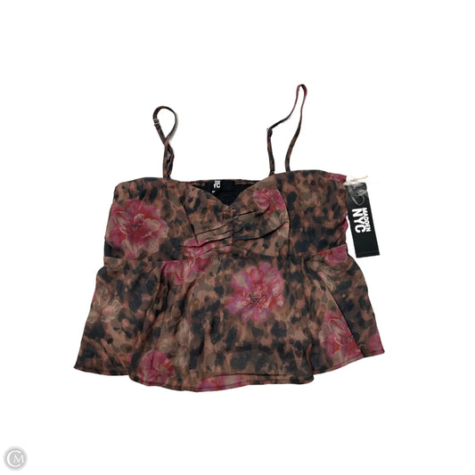 New! Top Sleeveless By Madden Nyc In Floral Print, Size: M