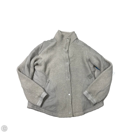 Athletic Jacket By Lululemon In Grey, Size: M
