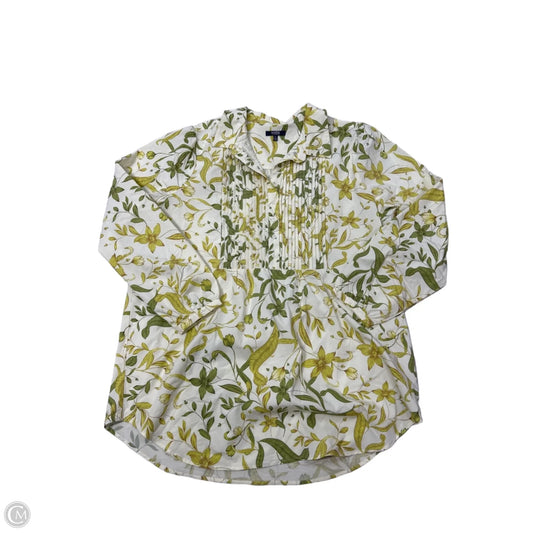 Top Long Sleeve By Not Your Daughters Jeans In Yellow, Size: L