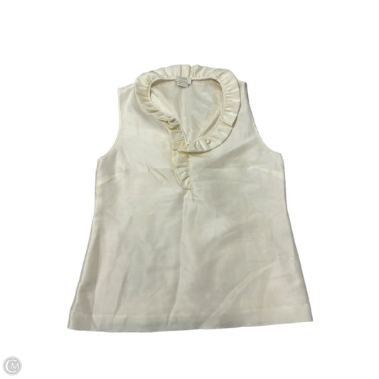 Top Sleeveless Designer By Kate Spade In Cream, Size: M