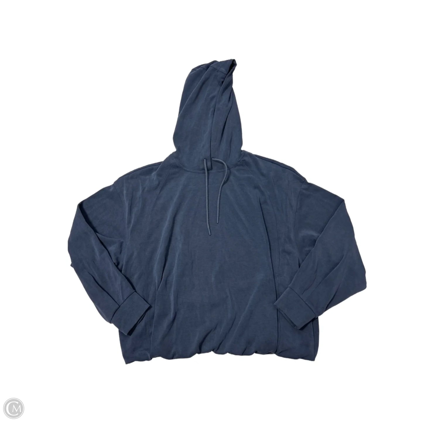 Athletic Top Long Sleeve Hoodie By Athleta In Navy, Size: L