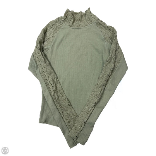 Top Long Sleeve By Free People In Green, Size: M