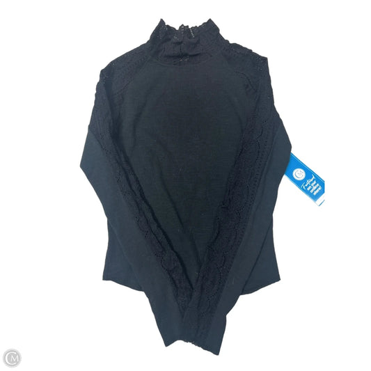 Top Long Sleeve By Free People In Black, Size: M