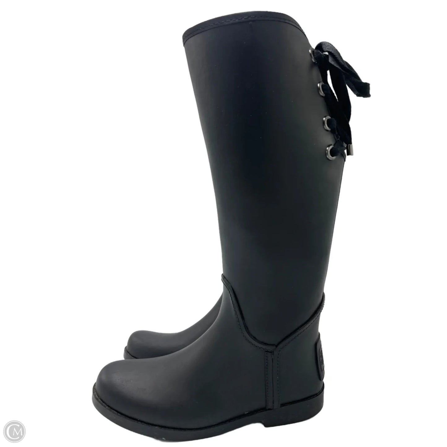 Coach Tristee Designer Rainboot In Black, Size: 9