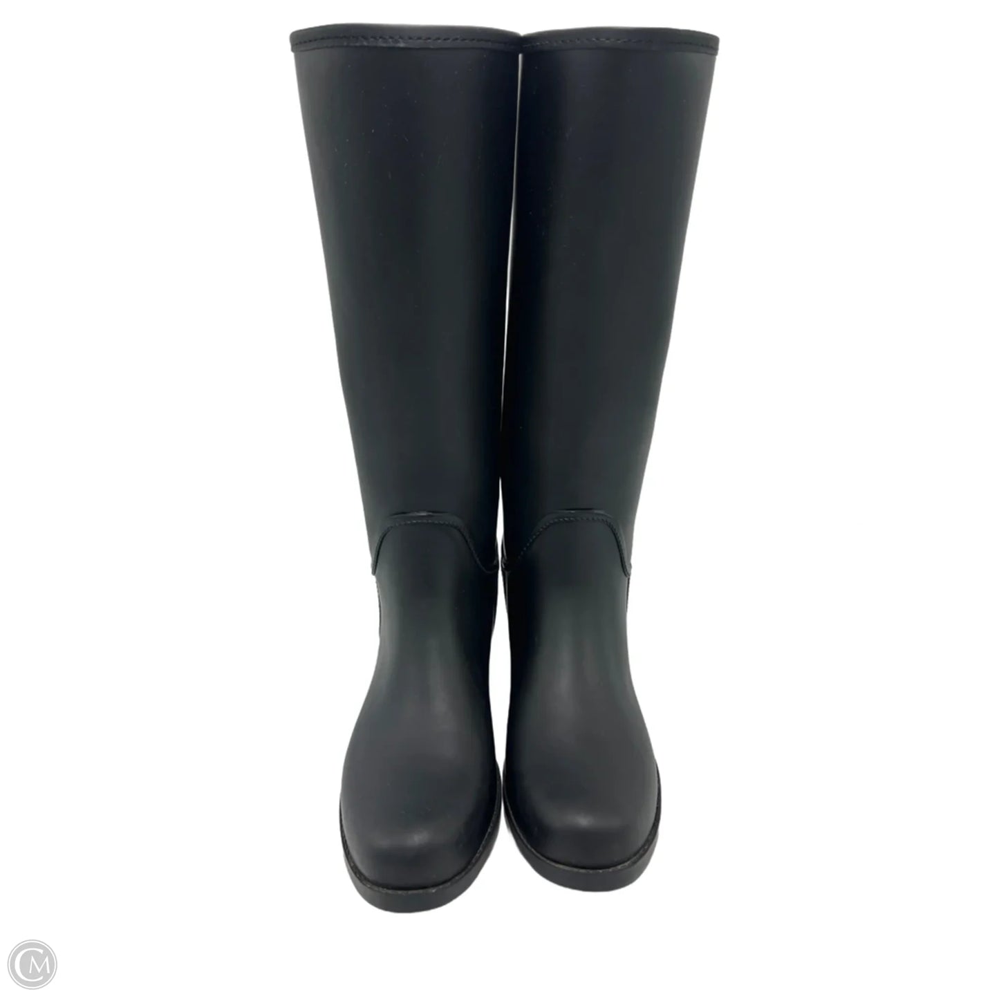 Coach Tristee Designer Rainboot In Black, Size: 9