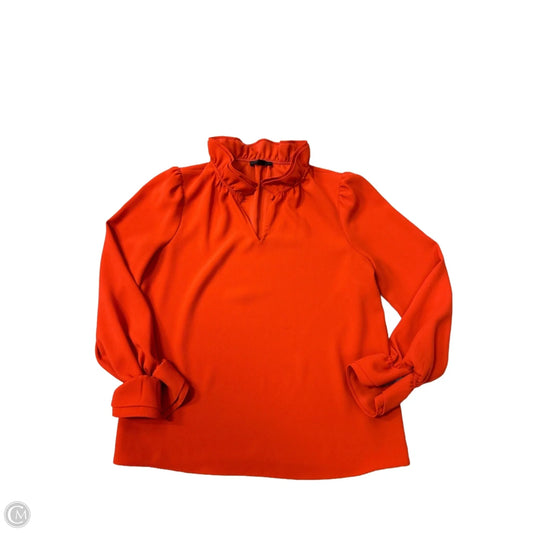 Top Long Sleeve By J. Crew In Orange, Size: S