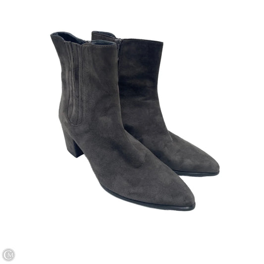 Boots Designer By Stuart Weitzman In Brown, Size: 6.5