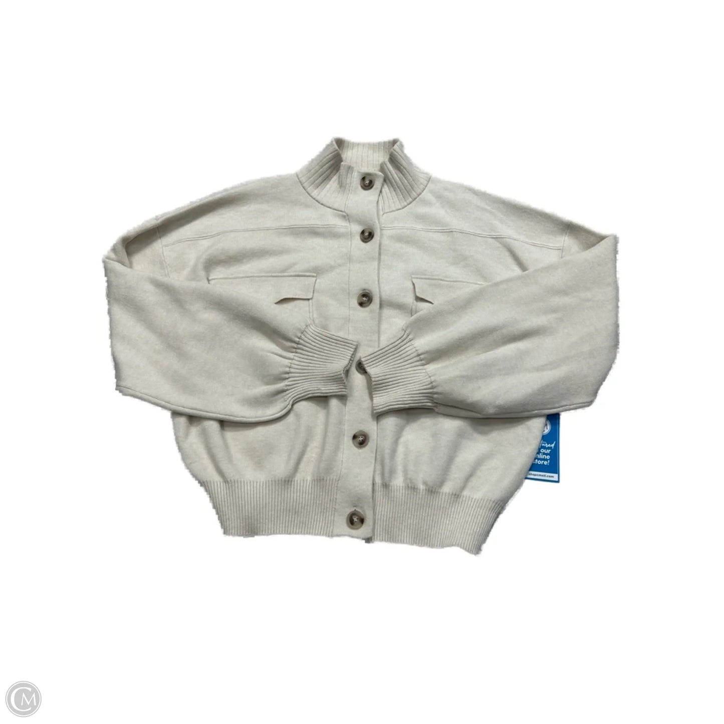 Cardigan By Tahari In Cream, Size: Xl