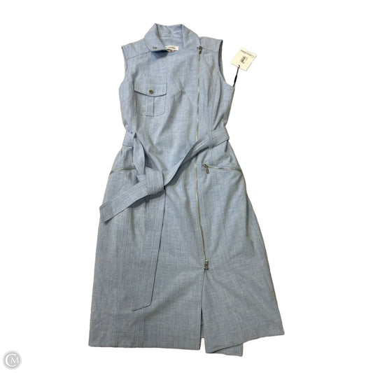 New! Dress Casual Midi By Calvin Klein In Blue, Size: 4