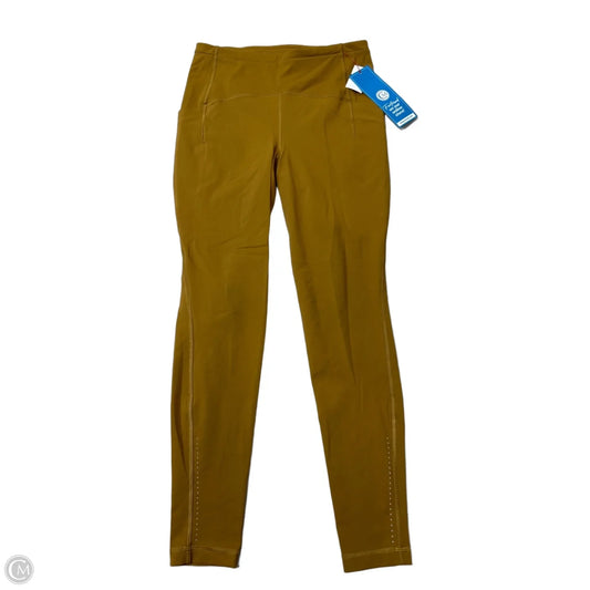 Athletic Leggings By Lululemon In Yellow, Size: M