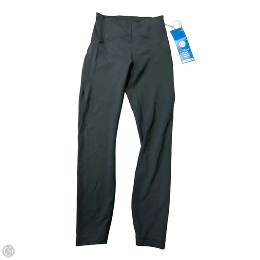 Athletic Leggings By Lululemon In Grey, Size: 4