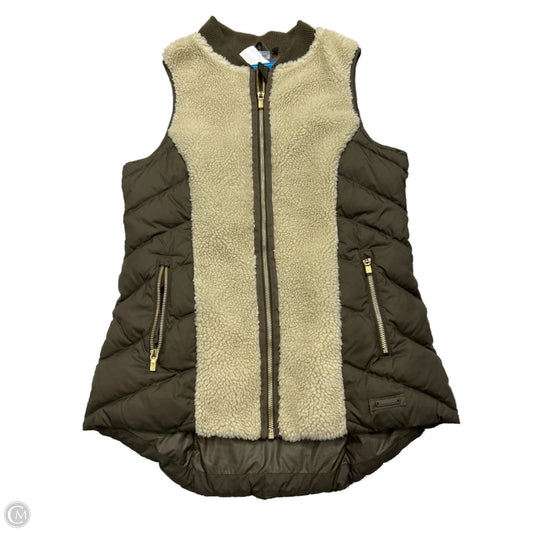Vest Fleece By Athleta In Green & Tan, Size: S