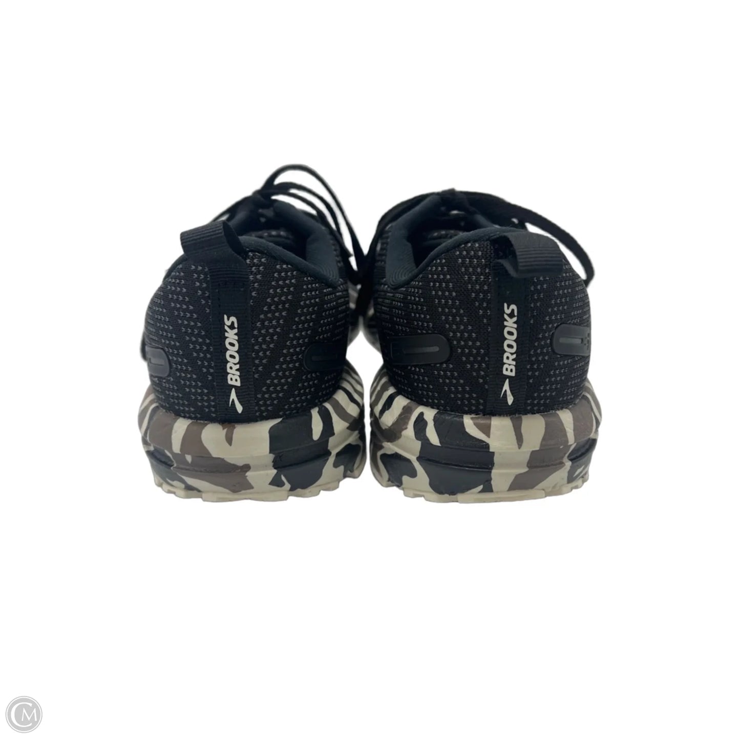 Shoes Athletic By Brooks In Black & White, Size: 9.5