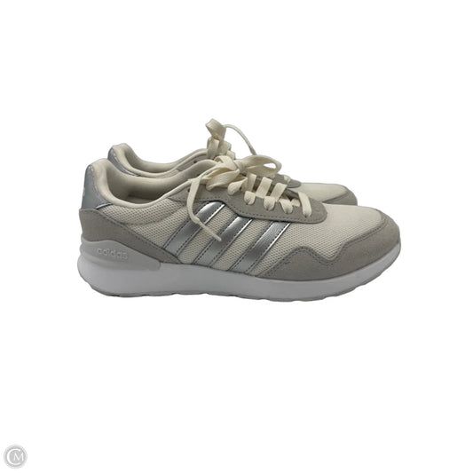 Shoes Sneakers By Adidas In Cream & Grey, Size: 7