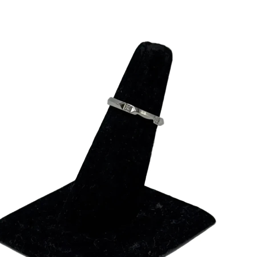 Tiffany & Company True Band Platinum Diamond Luxury Ring , Size: 6