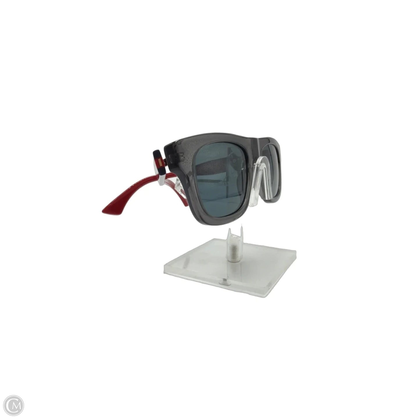 Gucci Transparent Grey Rectangular Luxury Sunglasses