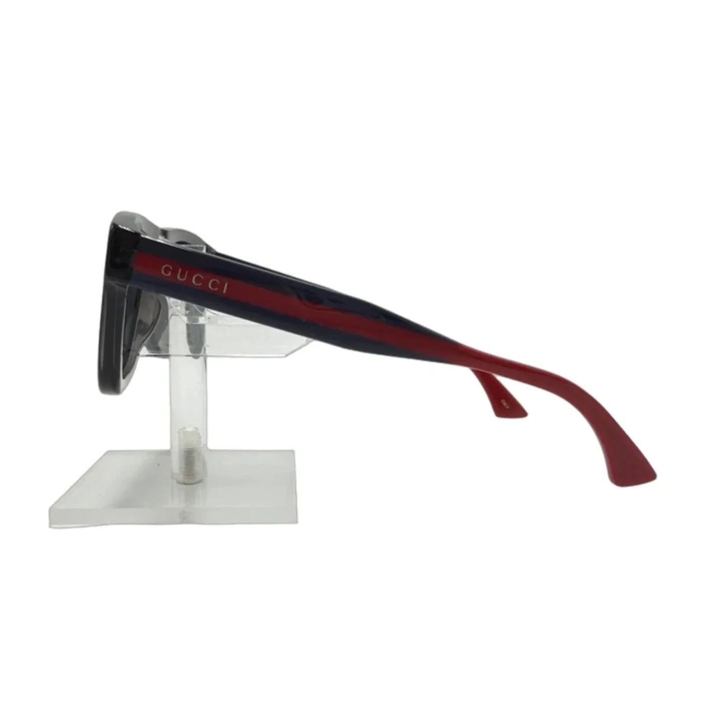 Gucci Transparent Grey Rectangular Luxury Sunglasses