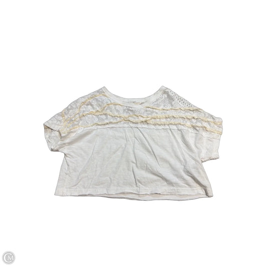 Top Short Sleeve By Pilcro In Cream, Size: M