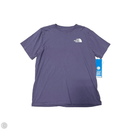 Athletic Top Short Sleeve By The North Face In Purple, Size: L