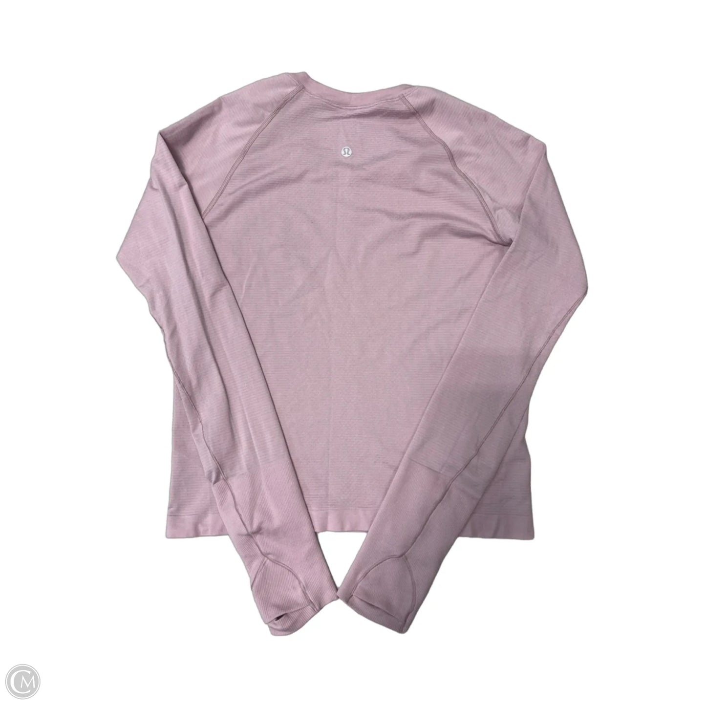 Athletic Top Long Sleeve Crewneck By Lululemon In Pink, Size: S
