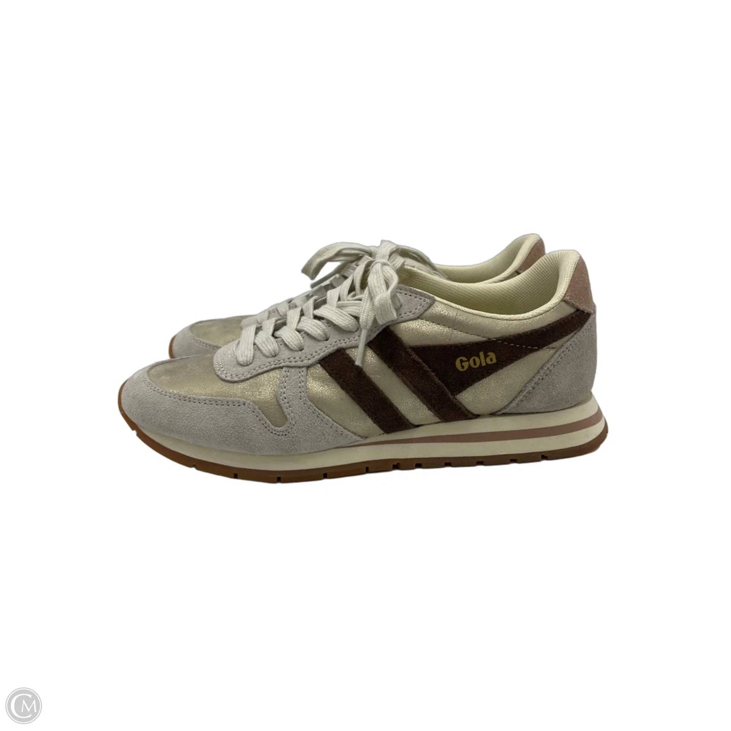 Shoes Sneakers By Gola In Brown & Cream, Size: 7.5