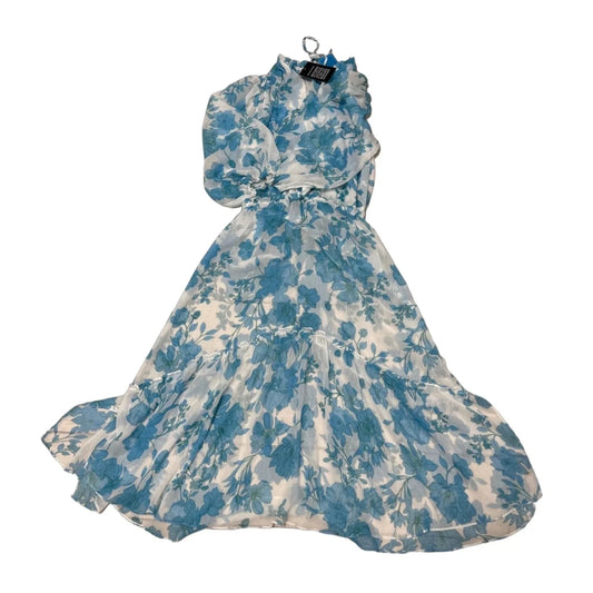 New! Dress Designer By Misa In Blue & White, Size: Xs