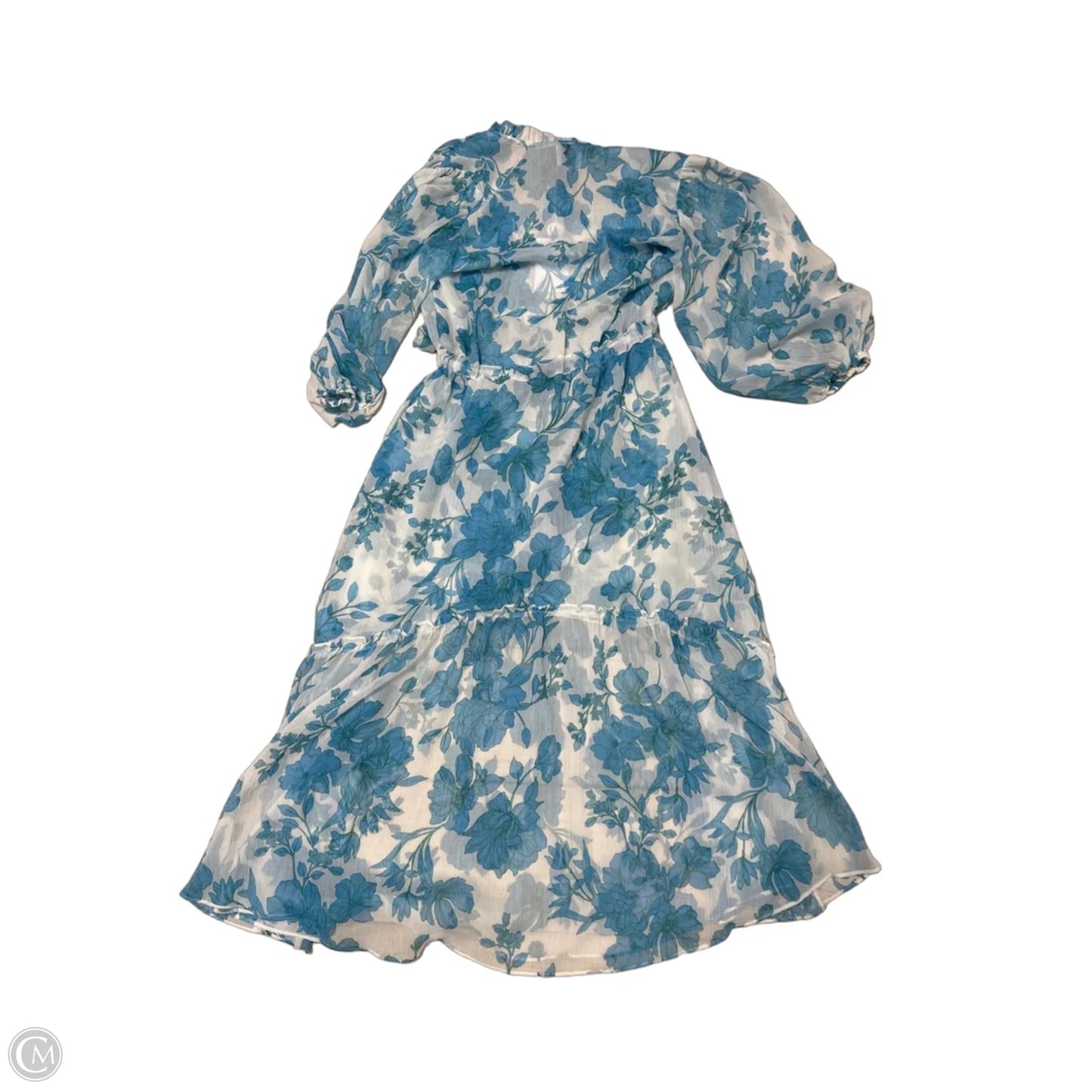 New! Dress Designer By Misa In Blue & White, Size: Xs