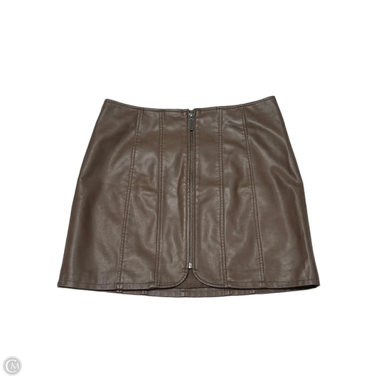 Skirt Mini & Short By Free People In Brown, Size: M
