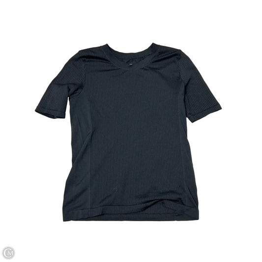 Athletic Top Short Sleeve By Athleta In Black, Size: S