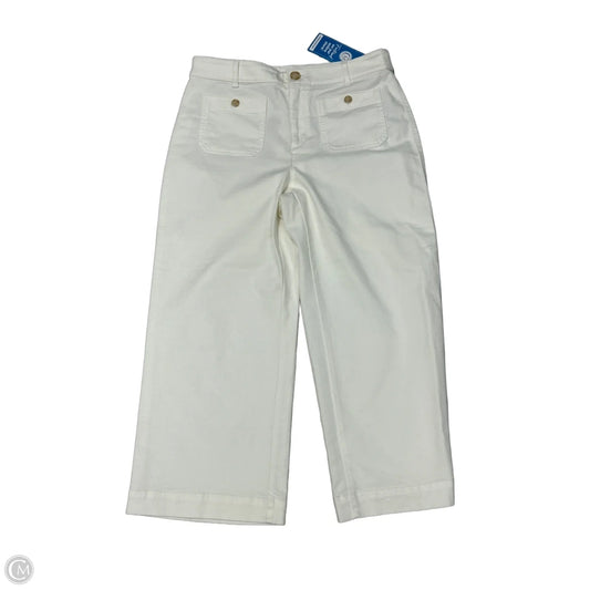 Pants Cropped By Loft In White, Size: 10p