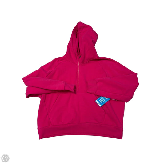 Athletic Sweatshirt Hoodie By Athleta In Pink, Size: L