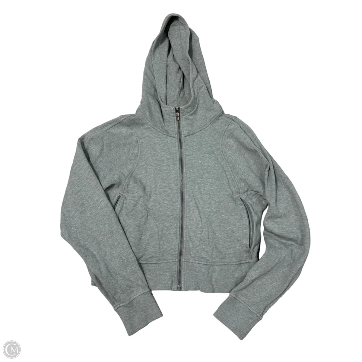 Athletic Jacket By Lululemon In Grey, Size: 6