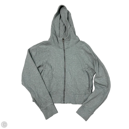 Athletic Jacket By Lululemon In Grey, Size: 6