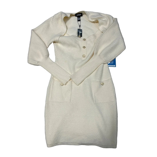 New! Dress Sweater By Express In Cream, Size: S