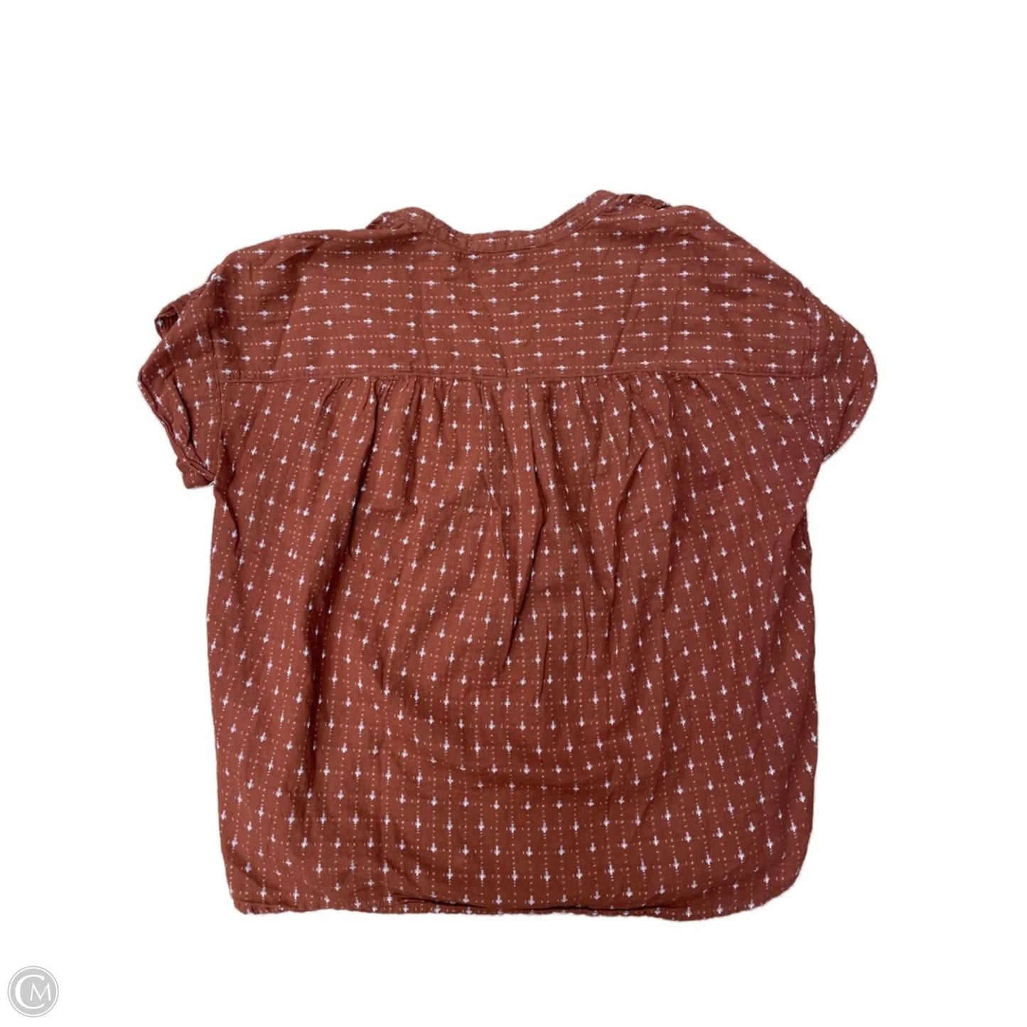 Top Short Sleeve By Madewell In Orange, Size: S