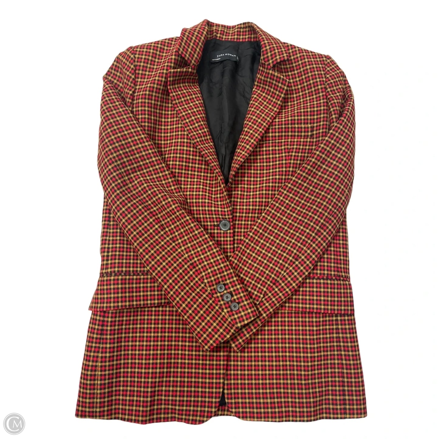 Blazer By Zara In Plaid Pattern, Size: Xs