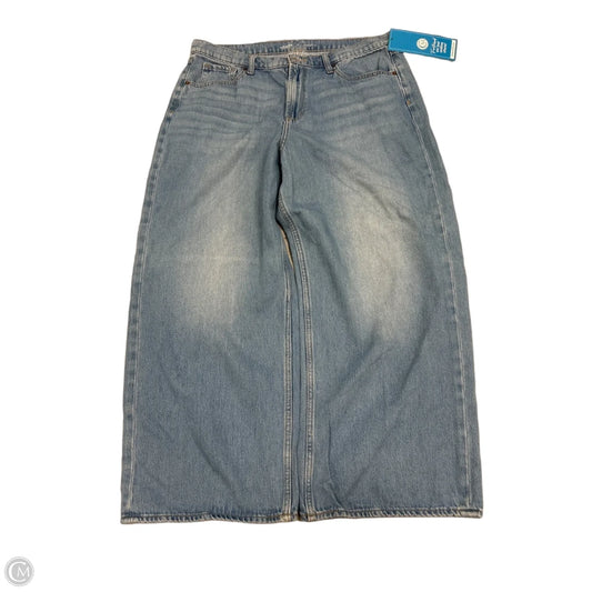 Old Navy Wide-Leg Jeans in Blue Denim, Size 16
