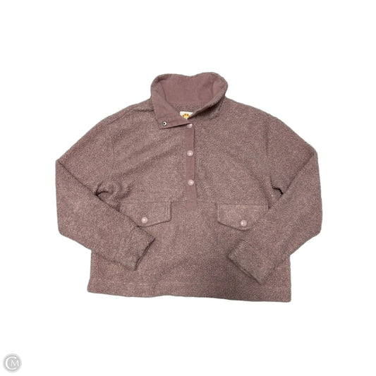 C & C Collared Sweatshirt in Pink, Size L