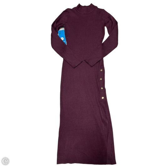Say What Sweater Dress in Maroon, Size XL