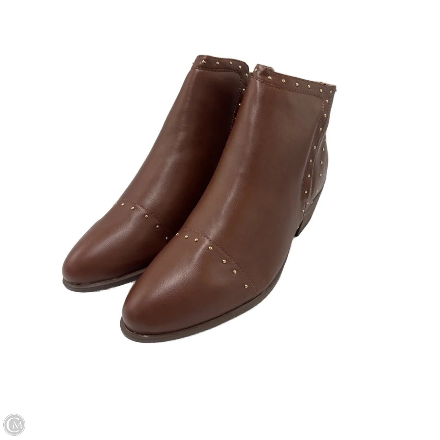 Boots Ankle Heels In Brown, Size: 12