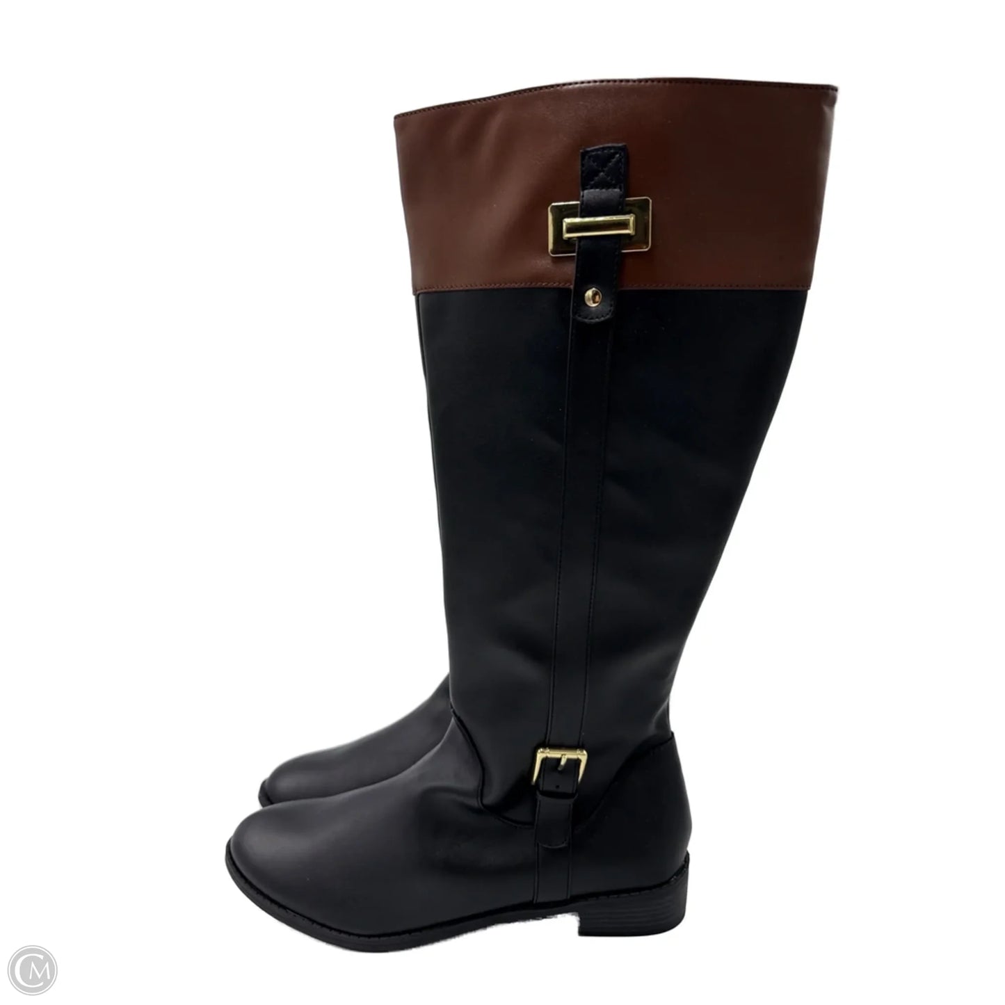 Boots Knee Heels By Karen Scott In Black, Size: 12