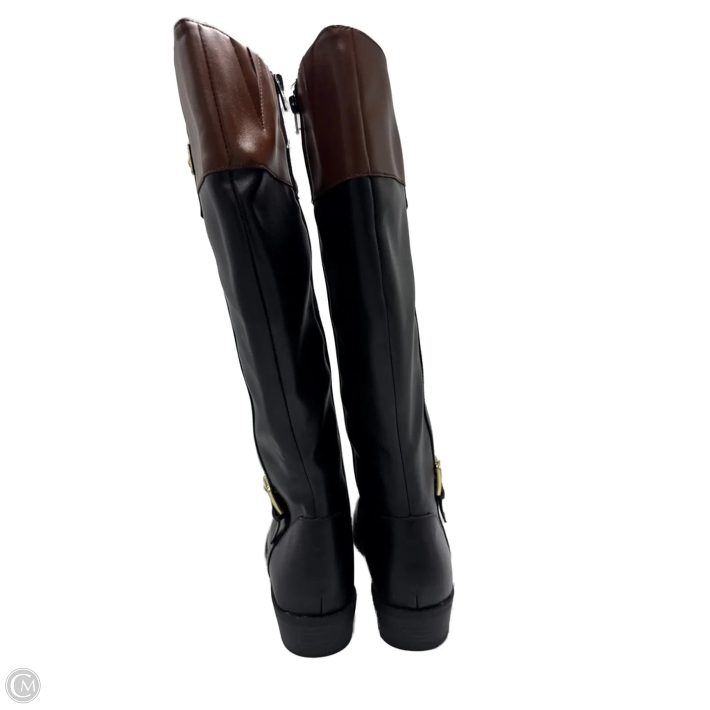 Boots Knee Heels By Karen Scott In Black, Size: 12