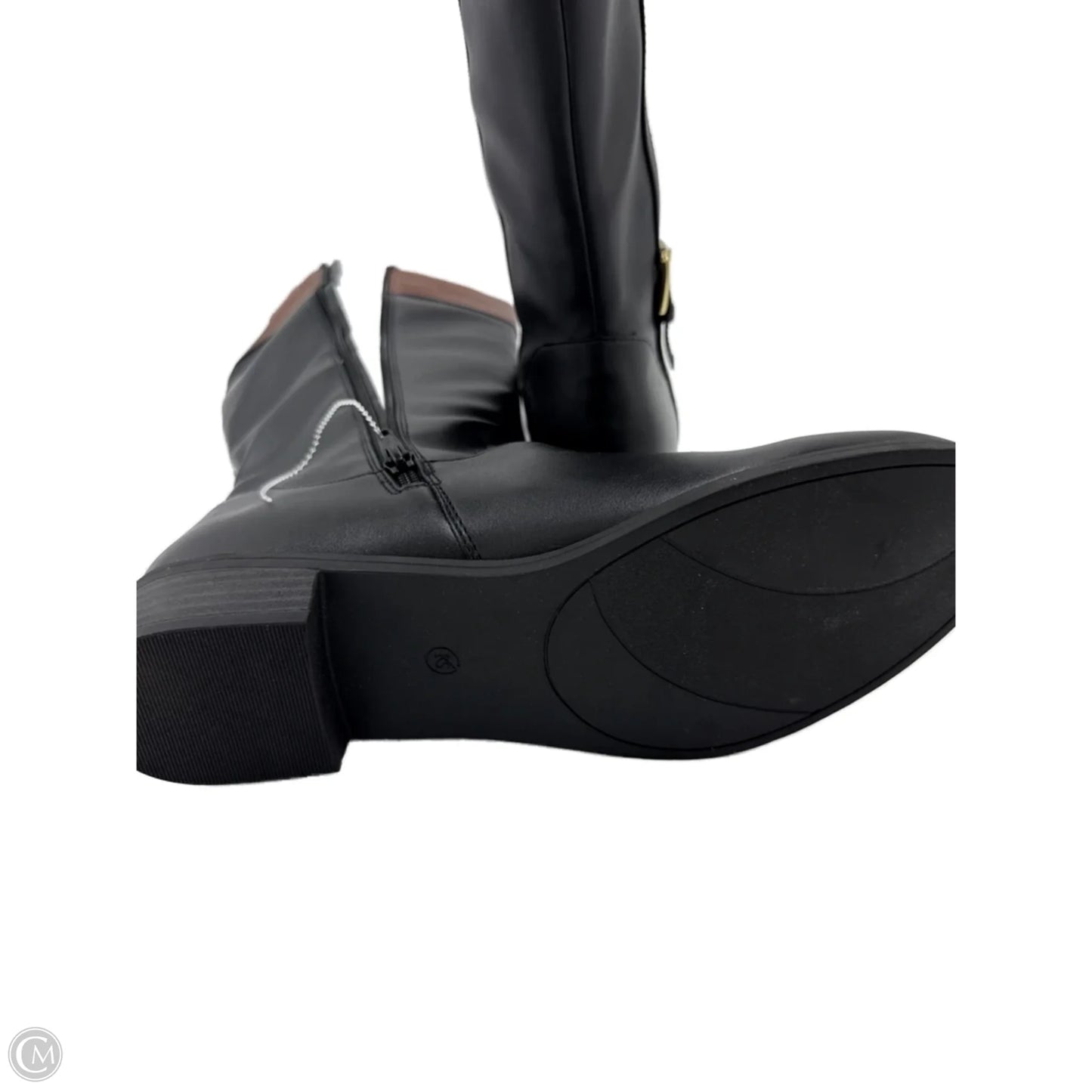 Boots Knee Heels By Karen Scott In Black, Size: 12