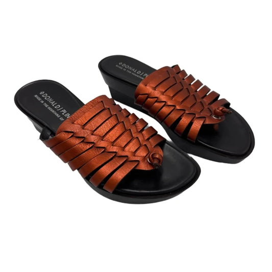 Sandals Heels Block By Donald Pliner In Orange, Size: 6