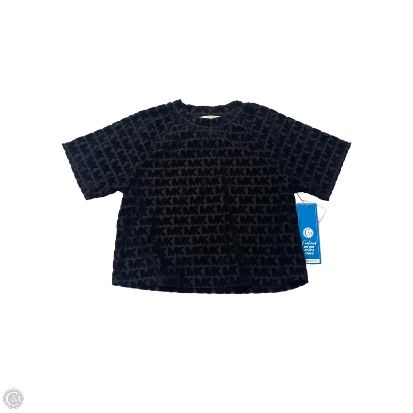 Top Short Sleeve Designer By Michael Kors In Black, Size: Xs