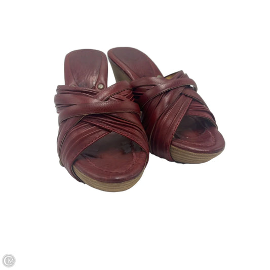 Shoes Designer By Frye In Red, Size: 7
