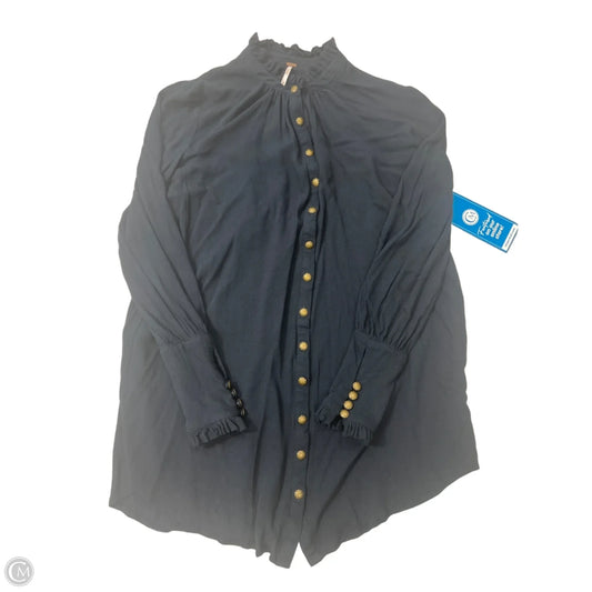 Top Long Sleeve By Free People In Navy, Size: Xs