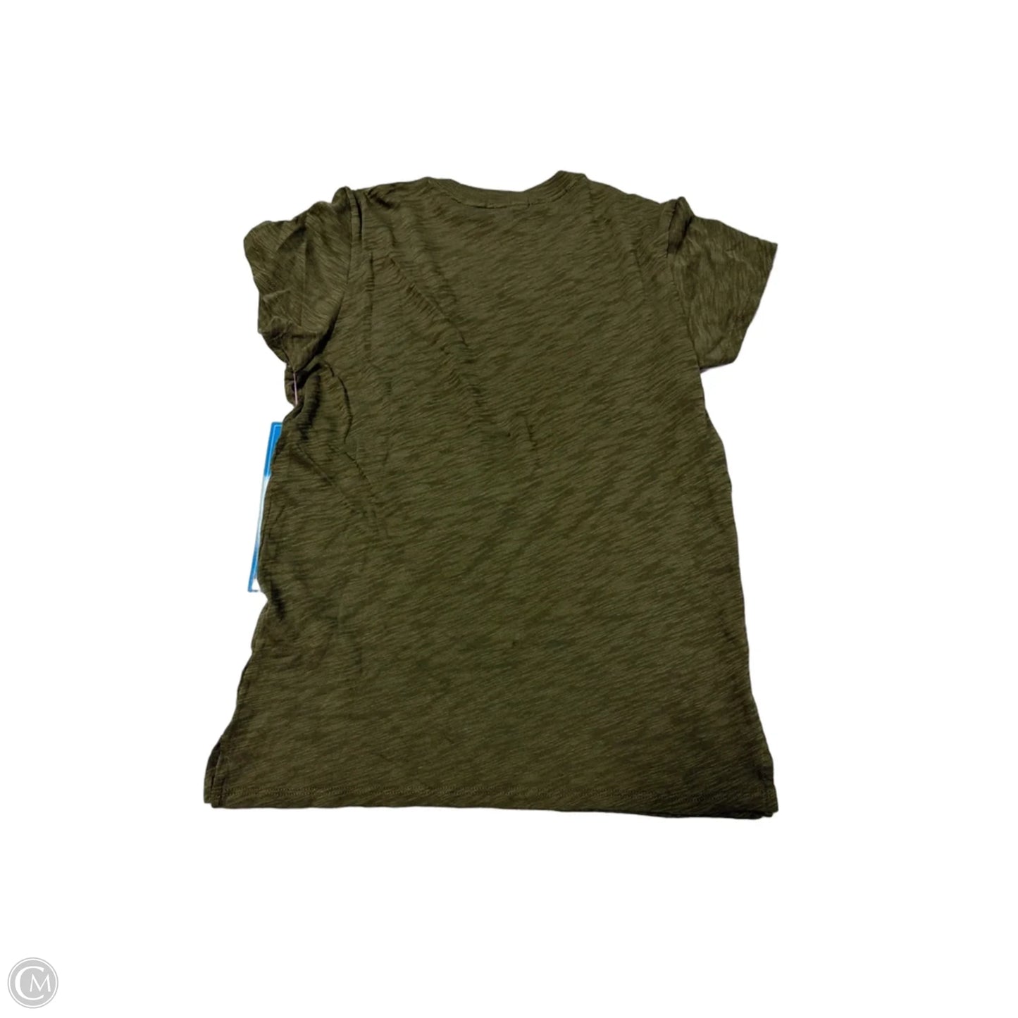 New! Top Short Sleeve Basic By ATM In Green, Size: S