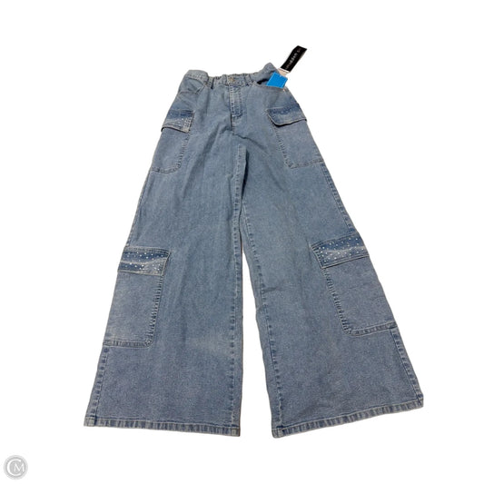 New! Jeans Wide Leg By Madden Girl In Blue, Size: S